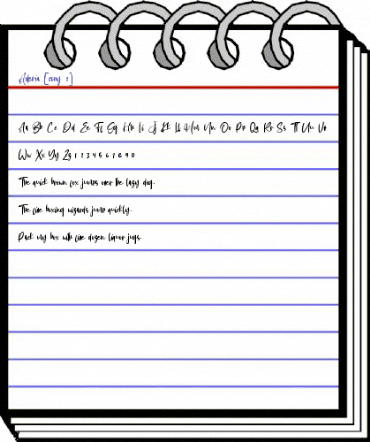 Aderia Regular animated font preview Aderia Regular animated font preview